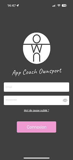 Android application Ownsport screenshort