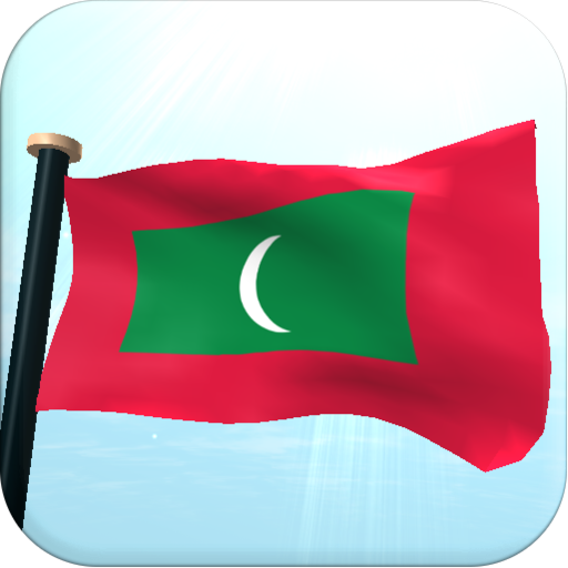 Maldives Flag 3D Wallpaper logo