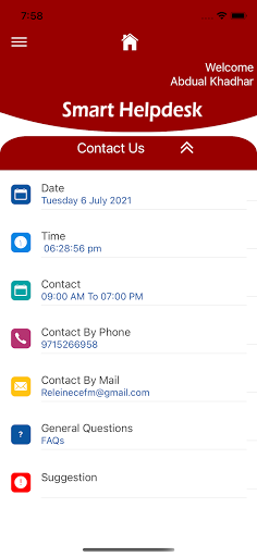 Reliance FM Helpdesk V3 Screen 3