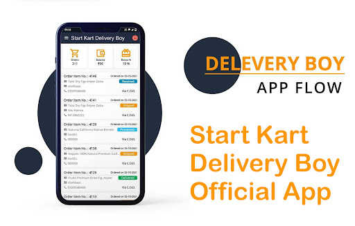 Start Kart Delivery Boy