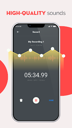 Androidの音声Recorder-オーディオレコーダーのおすすめ画像5