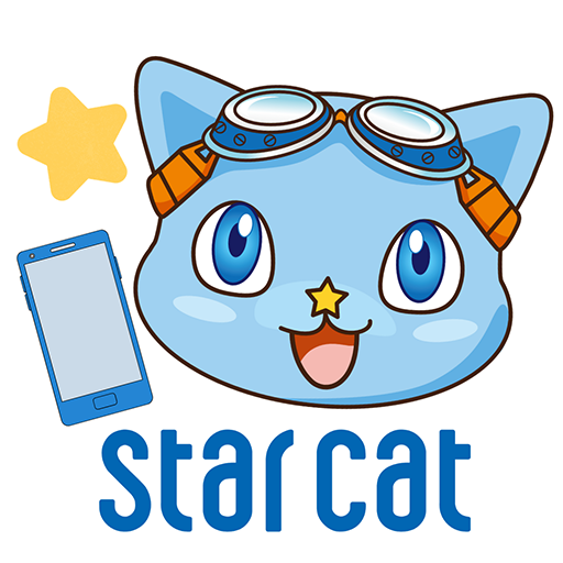 スターキャット かんたんスマホ logo