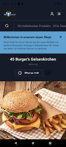 Android application 45 Burger’s Gelsenkirchen screenshort