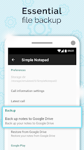 Simple Notepad with Caller ID Screenshot