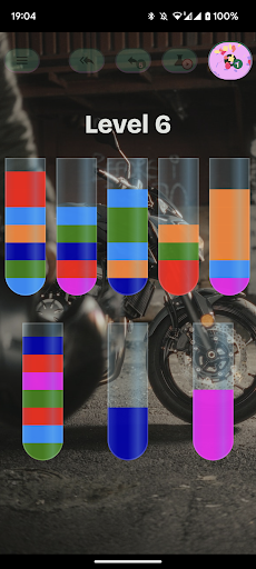 Android application Water Sort Color Puzzle screenshort