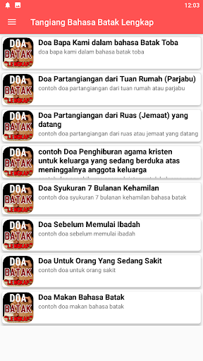 Doa Tangiang Bahasa Batak