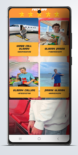 Android application Vlad A4 Fake Video call Prank screenshort