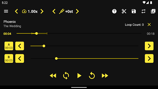 Loop Player Schermata