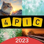 Cover Image of डाउनलोड 4 Pics 1 Word-Puzzle Game App  APK