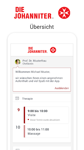 Johanniter-Rehabilitation Screen 2