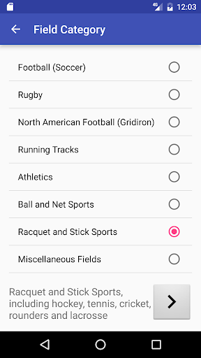 Sports Field Layout Screen 3