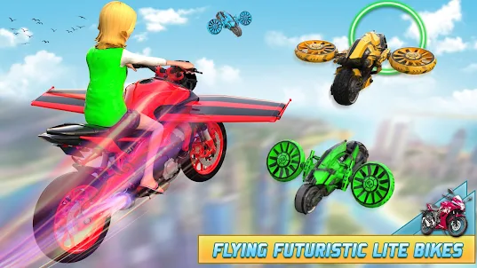 Flying Light Bike Stunts 3D