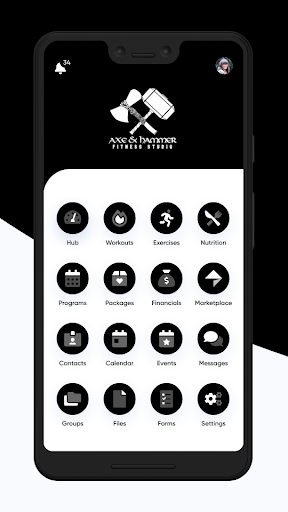 Android application Axe & Hammer Fitness screenshort