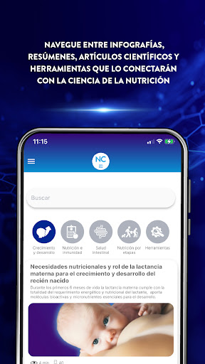Android application Nutritional Connection screenshort