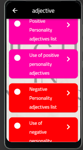 adjective Screen 3