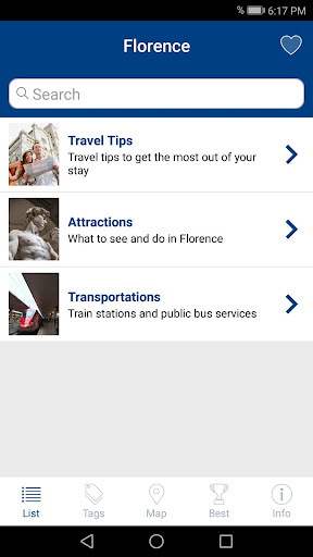 Florence City Travel Guide Screen 3