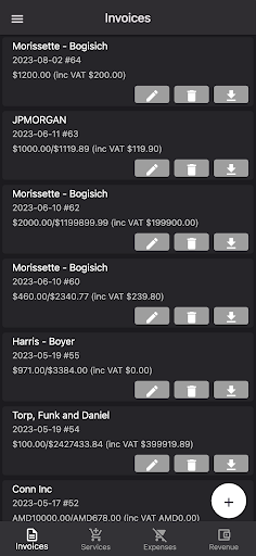 Android application Mini Accountant screenshort