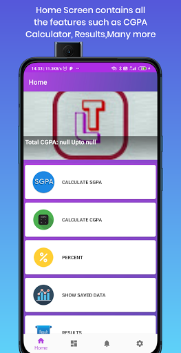 JNTUK CGPA Calculator & Placem Screen 2