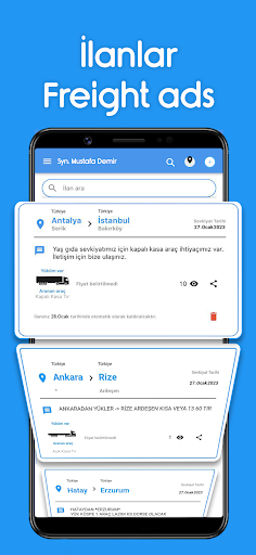 Android application Nakliyes screenshort