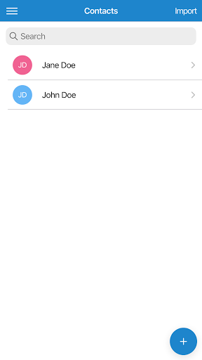 Android application qVOICE Messaging screenshort