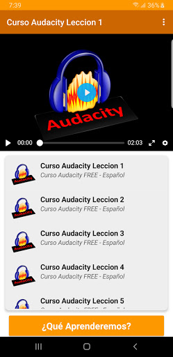 Course Audacity Screen 2