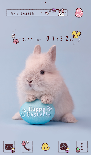 Android application Easter Bunny Theme screenshort