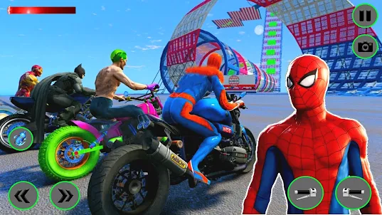 Superhero Tricky Bike Stunt 3D