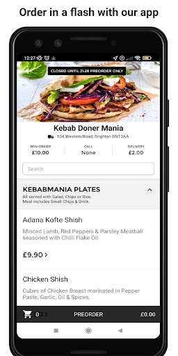 Android application Kebab Doner Mania screenshort