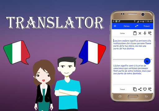 Italian To French Translator Screen 2