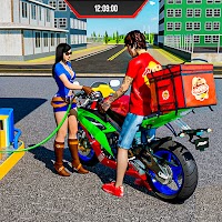 Пицца Доставка велосипед симулятор год: еда мания
