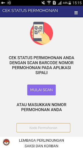 Permohonan Perlindungan LPSK Screen 3