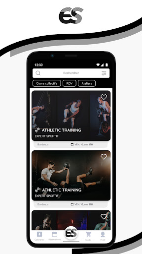 Android application Expert Sportif screenshort