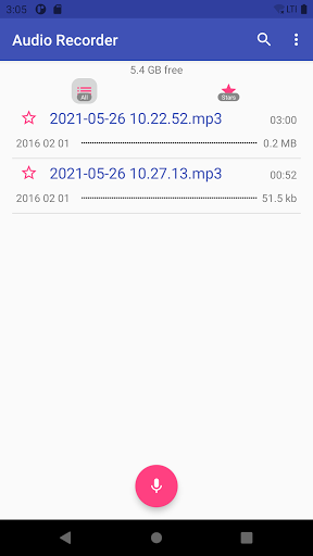 Android application WebShuttle Dictate screenshort