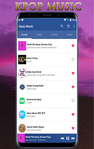 Android application Kpop Music screenshort