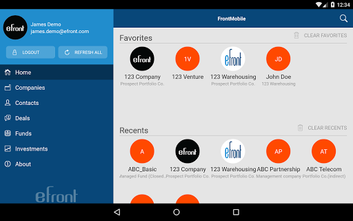 eFront Mobile Screenshot 2 - AppWisp.com