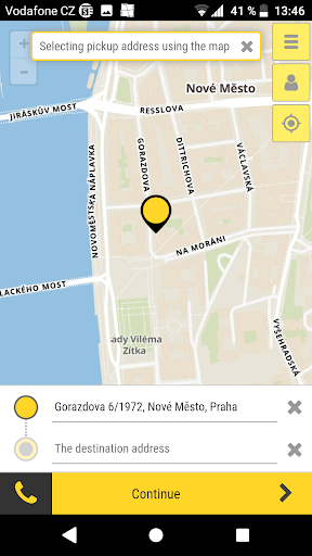 Android application AAA TAXI - order taxi screenshort