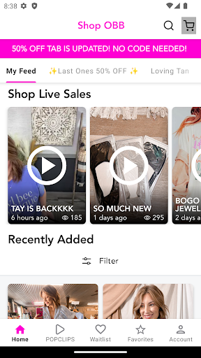 Screenshot of Shop OBB