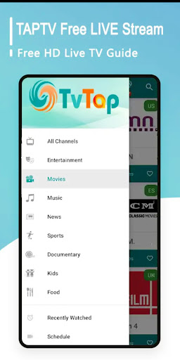 Guide TVTAP Pro live Shows TV