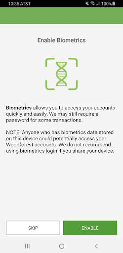 Woodforest Mobile Banking screenshot
