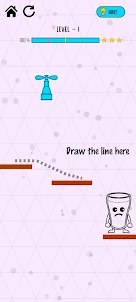 Fill Glass - Water Puzzle Game