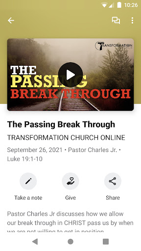 Transformation Church CA Screen 3