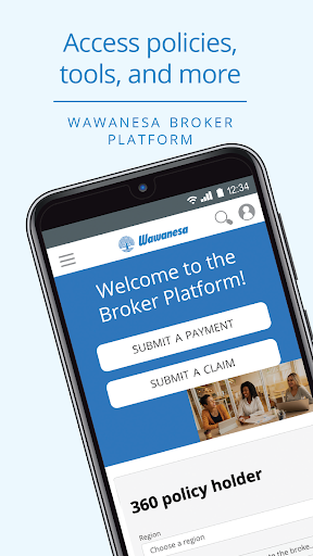Android application Wawanesa Broker Platform screenshort