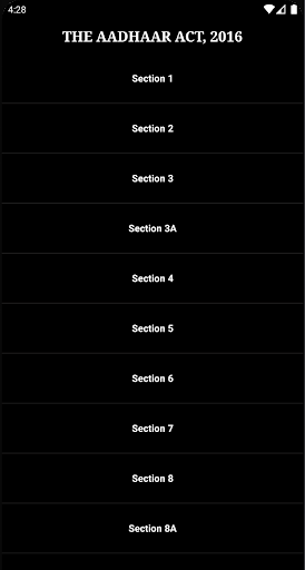 Android application The Aadhaar Act screenshort