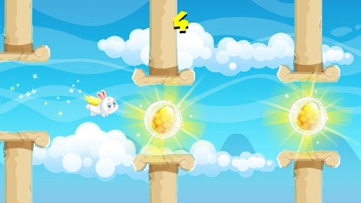 Android application Easter Bunny Fly - Easter Game screenshort