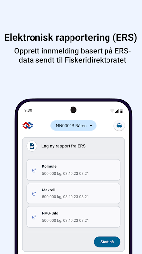 Android application NSS Innmelding screenshort