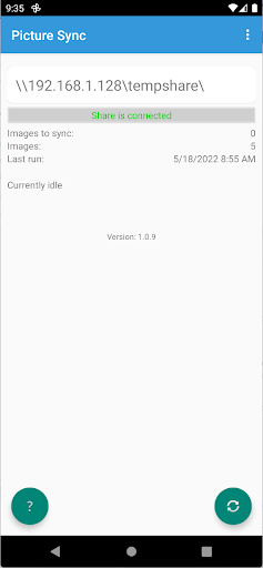 Android application Picture Sync screenshort