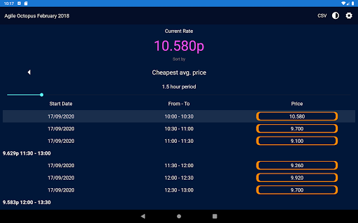 Octopus Energy Tariff Tracker