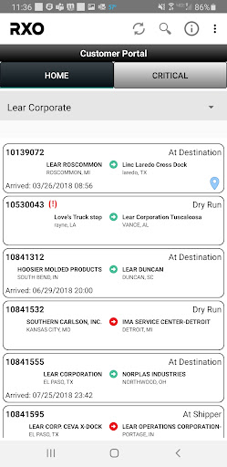 MT Expedite Customer Portal Screen 3