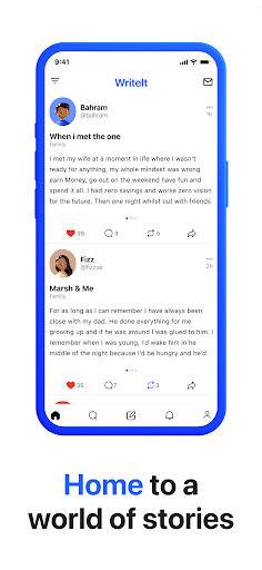 Android application WriteIt screenshort