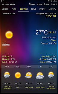 Виджет погоды и часов для Android Screenshot